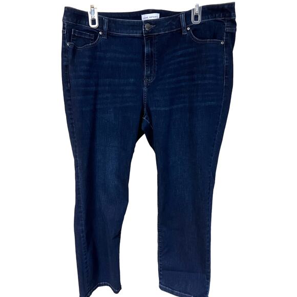 Lane Bryant Jeans Womens 22W Short Mid-Rise Straight Leg Dark Denim 22WP 22WS - Picture 6 of 9